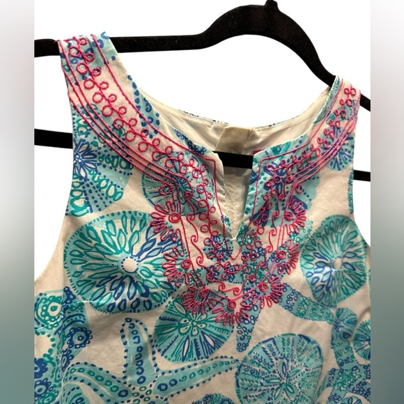 Lilly Pulitzer Colorful Sleeveless Dress with Sea Motif size M - Picture 4 of 8